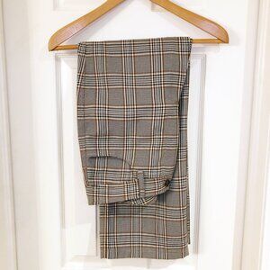 No. 6 Plaid Wide Leg Pants - Brown and Black